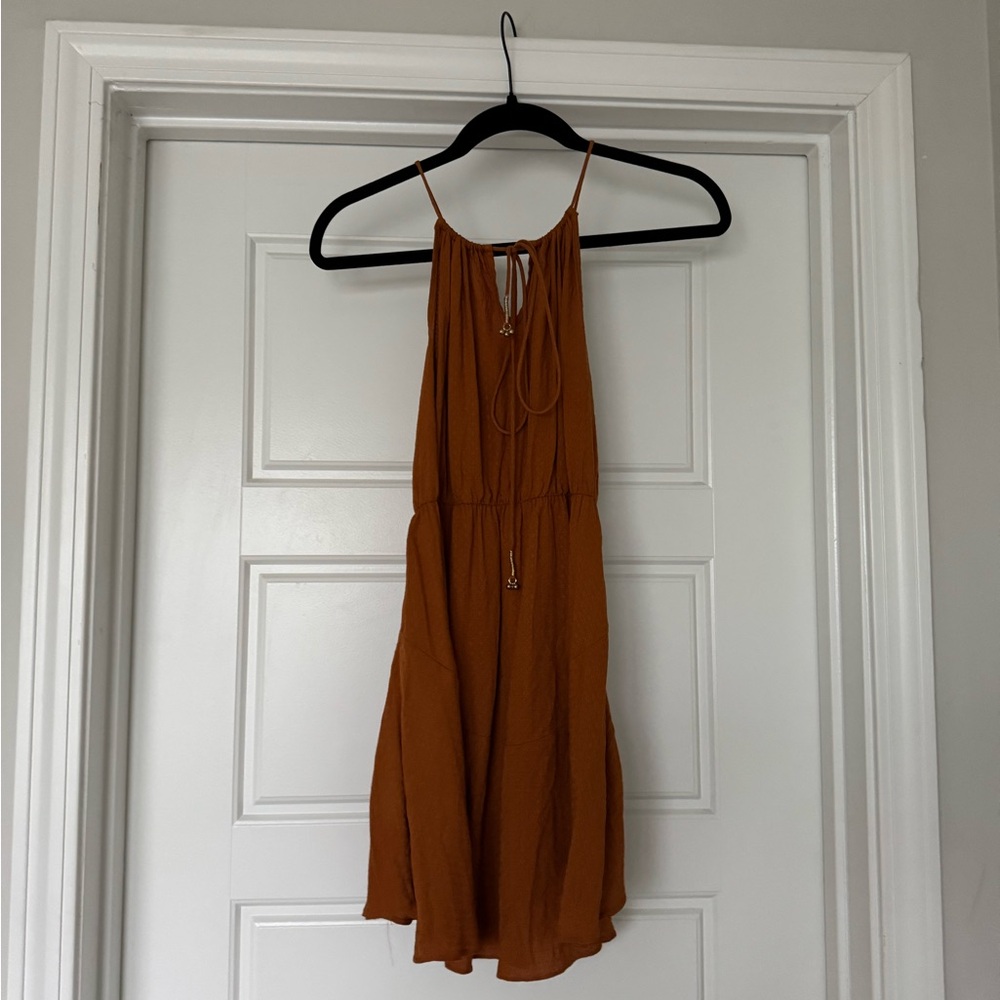 Brown Sleeveless Dress